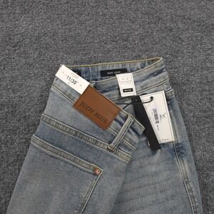 Judy Blue Jeans Womens 11/30 Denim Wide Crop Stretch Casual Preppy Logo NEW